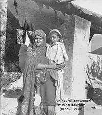 Bannu Woman and daughter 1913