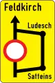 16a: Warning of an upcoming diversion