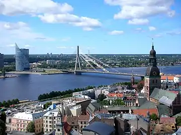 View of Vanšu Bridge