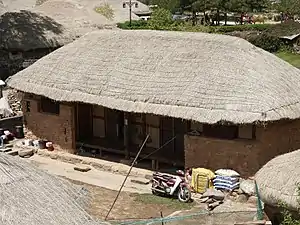 House with straw roof