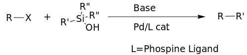 General scheme of the Hiyama–Denmark coupling