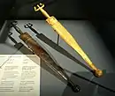 Dagger with gold foil added for burial, Hochdorf