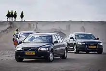 Royal cars of King Willem-Alexander with number plates starting with AA.