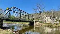 Houses by Hoffman's Crossing Road Bridge and the South Branch Raritan River