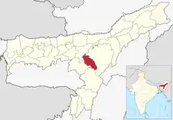 Location in Assam