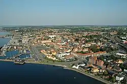 Holbæk from the air