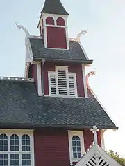 Close up of steeple