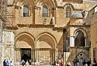 The Church of the Holy Sepulchre, where Sophronius according to Muslim chronicles invited Caliph Umar to offer salat.