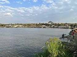 Homa Bay Skyline captured from a pier in Lake Victoria, 2023