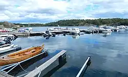 View of the village harbour