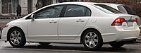 Rear of facelifted 2010 Civic LXS sedan