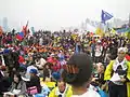 Protests along the waterfront