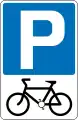 Parking place for pedal cycles only