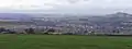 Honley viewed from Oldfield Road. Castle Hill is seen top right with Huddersfield in the distance. Central to the picture is Berry Brow & Newsome