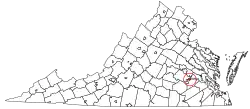 State map highlighting Hopewell