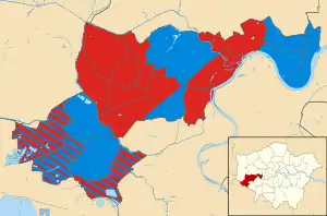 2010 results map