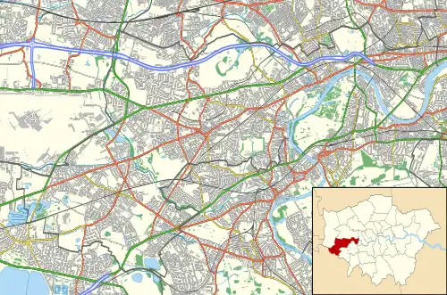 South Middlesex Hospital is located in London Borough of Hounslow