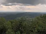 Looking southwest from the West Overlook; McAnnally Ridge is below