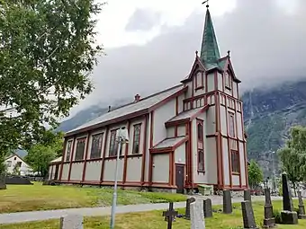 View of the present church in 2018