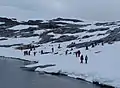 Campers on Hovgaard Island