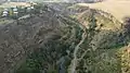 Hrazdan River Gorge and Argel Village (left)