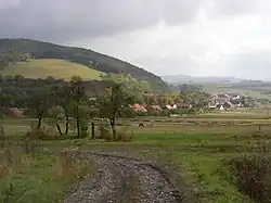 Southern part of Hředle with Homole Hill