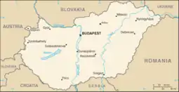 Map of Hungary