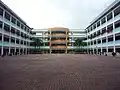 Quadrangle of Hua Yi Secondary School.