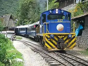 departing Aguas Calientes