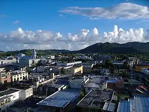 Humacao Pueblo skyline from the new city hall.