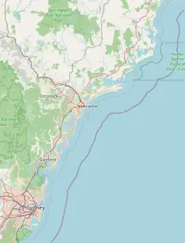 Mandalong is located in the Hunter-Central Coast Region