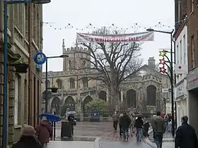 Huntingdon, the second-largest settlement in the district, its administrative centre and the historic county town of the historic county of Huntingdonshire