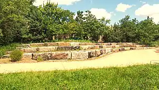 Granite blocks reused from Willis Avenue Bridge