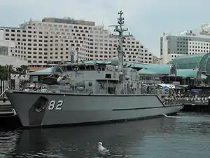 HMAS Huon at Darling Harbour in January 2010