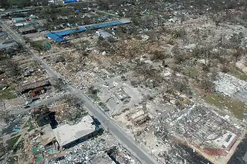 Damage from Hurricane Katrina