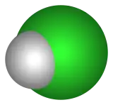 Molecular structure of hydrochloric acid