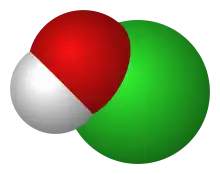 hypochlorous acid space filling