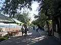 The avenue along the beach