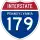 Interstate 179 marker