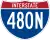 Interstate 480N marker