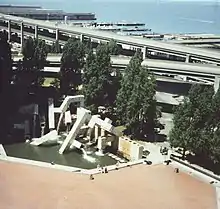 The Embarcadeo Plaza (formerly Justin Herman Plaza) in 1988