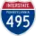 Interstate 495 marker