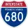 Interstate 680 marker