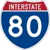 Interstate 80 marker