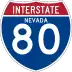 Interstate 80 marker