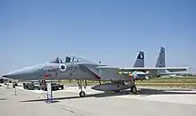 An F-15C Eagle Baz of 133 Squadron with four "Kill Marks"