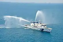 ICGS Vikram at sea.