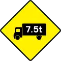 W 114Maximum Gross Weight (Traffic Management)