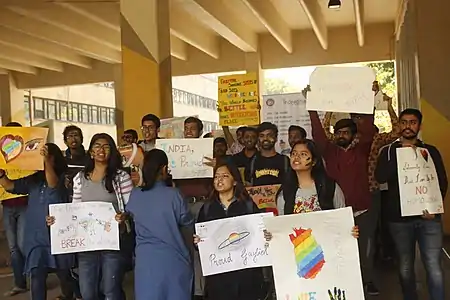 Indradhanu at the IIT-Delhi Pride March