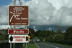 Signage entering Tubberclare